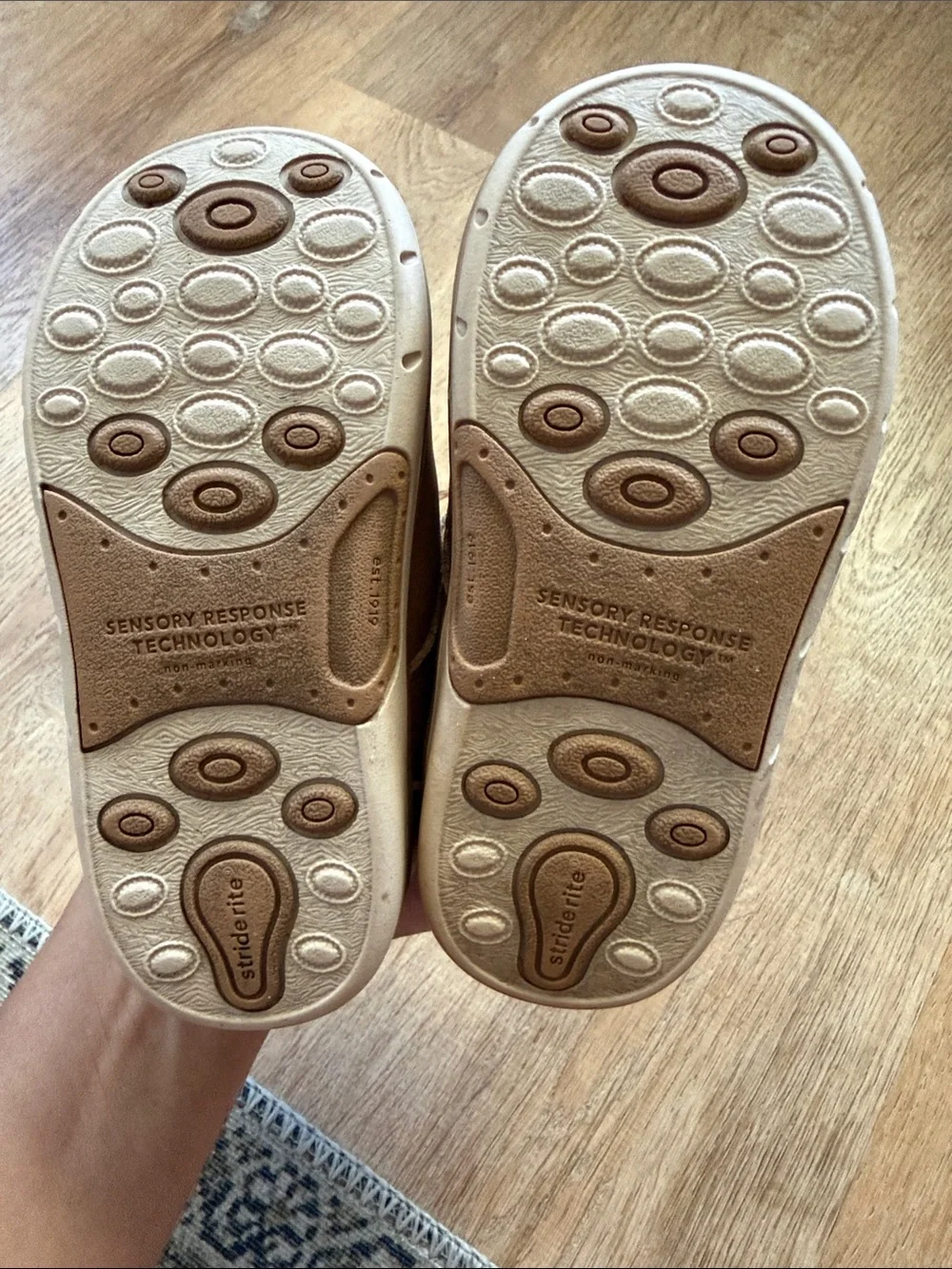 Stride Rite Toddler Chestnut Leather Hook-and-Loop Boots